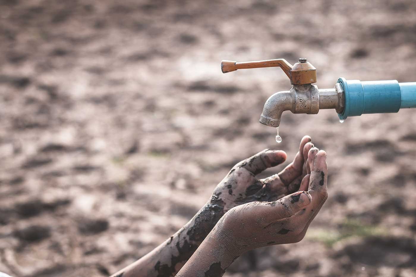 faucet-barren-land-drought